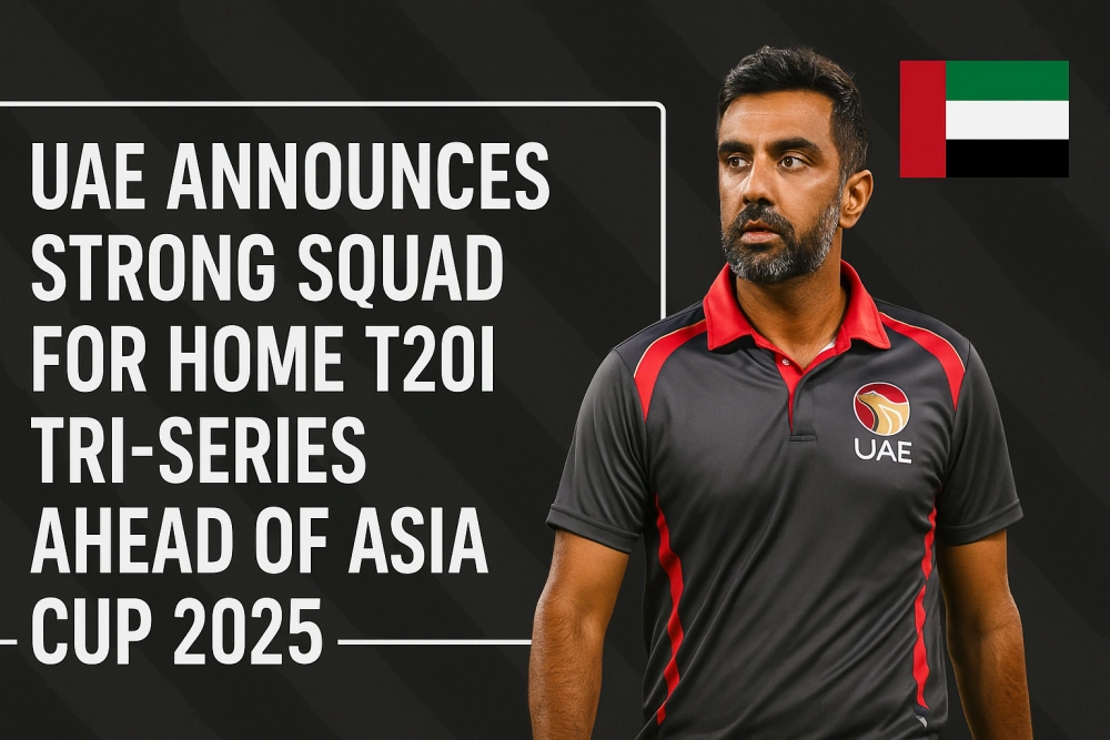 UAE Announces Strong Squad for Home T20I Tri-Series Ahead of Asia Cup 2025