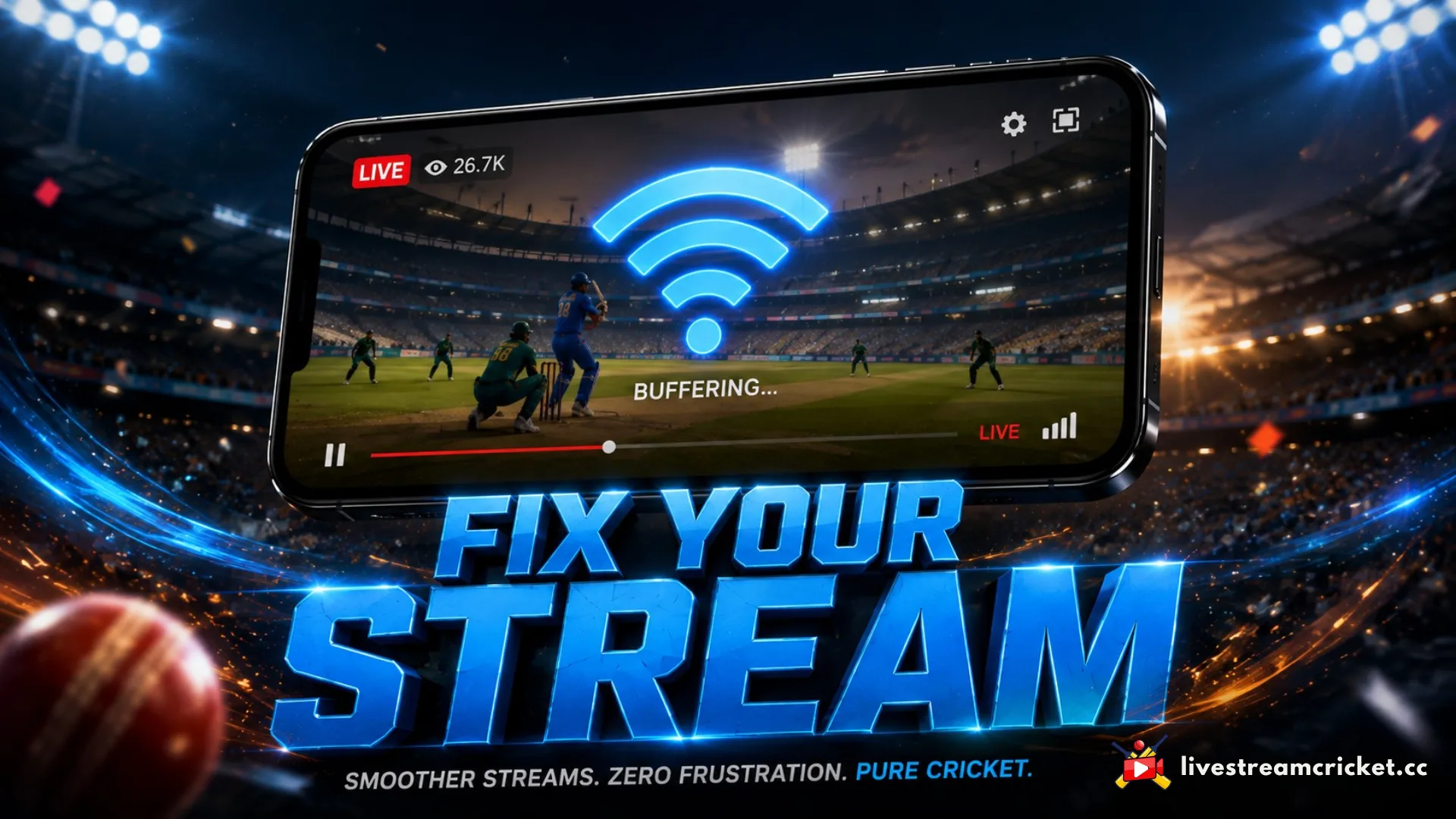 ලයිව් ක්‍රිකට් ස්ට්‍රීමින් අතරතුර buffering සහ freeze වීම විසඳන ආකාරය