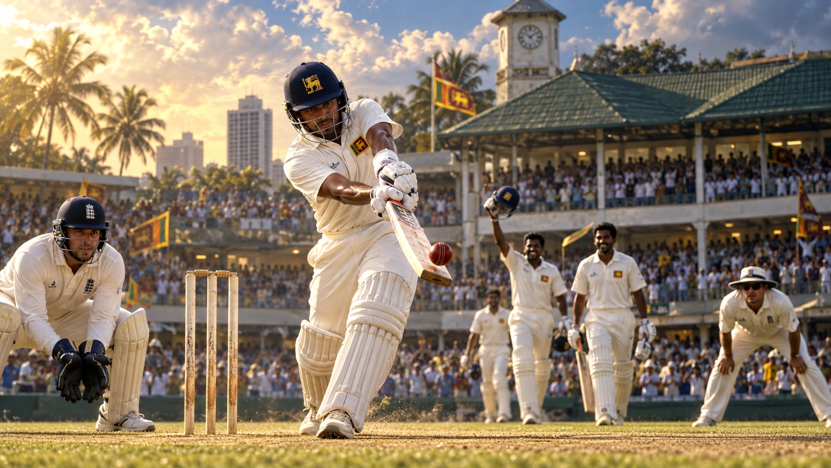 කොළඹ සිංහල ක්රීඩා සමාජයේ 1993 ටෙස්ට් තරගයේ ශ්රී ලංකා සහ එංගලන්ත කණ්ඩායම්