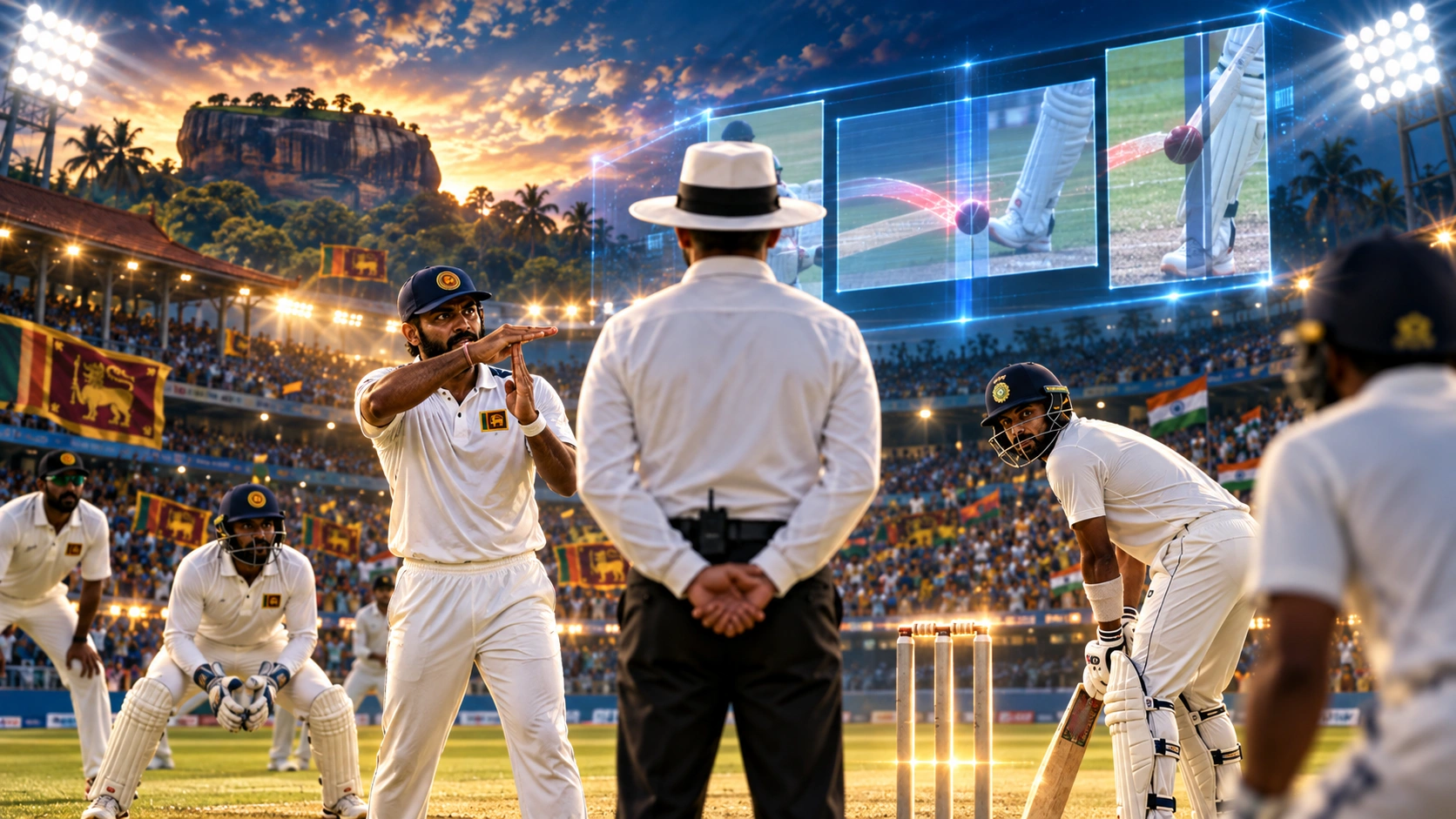 2008 ශ්රී ලංකාව-ඉන්දියාව ටෙස්ට් තරගමාලාවේ ක්රීඩක සමාලෝචන අත්හදා බැලූ අවස්ථාවේ විනිසුරුවන් සහ ක්රීඩකයන්