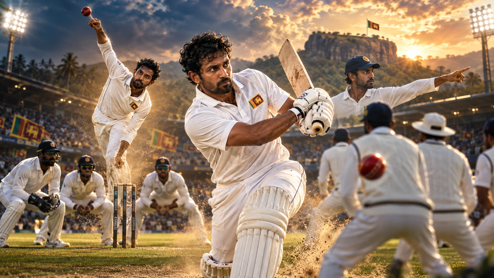 ටෙස්ට් ක්‍රිකට්හි ශ්‍රී ලංකාව වෙනුවෙන් පිතිකරණය සහ ඔෆ්-ස්පින් පන්දු යැවීම කරන ධනංජය ද සිල්වා
