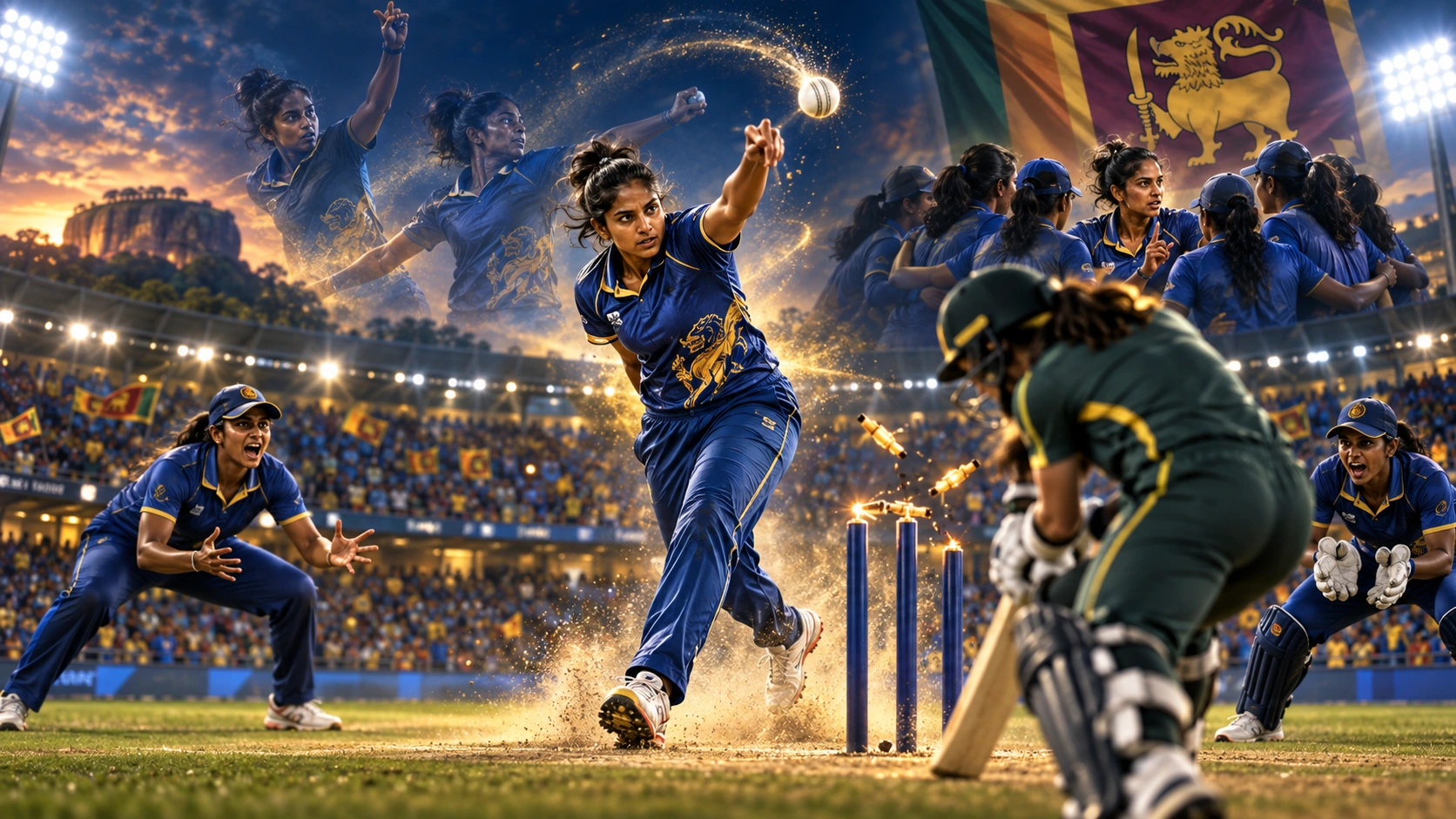 ශ්‍රී ලංකා කාන්තා ක්‍රිකට් කණ්ඩායම වෙනුවෙන් වමත් දඟ පන්දු යවන ඉනෝකා රණවීර