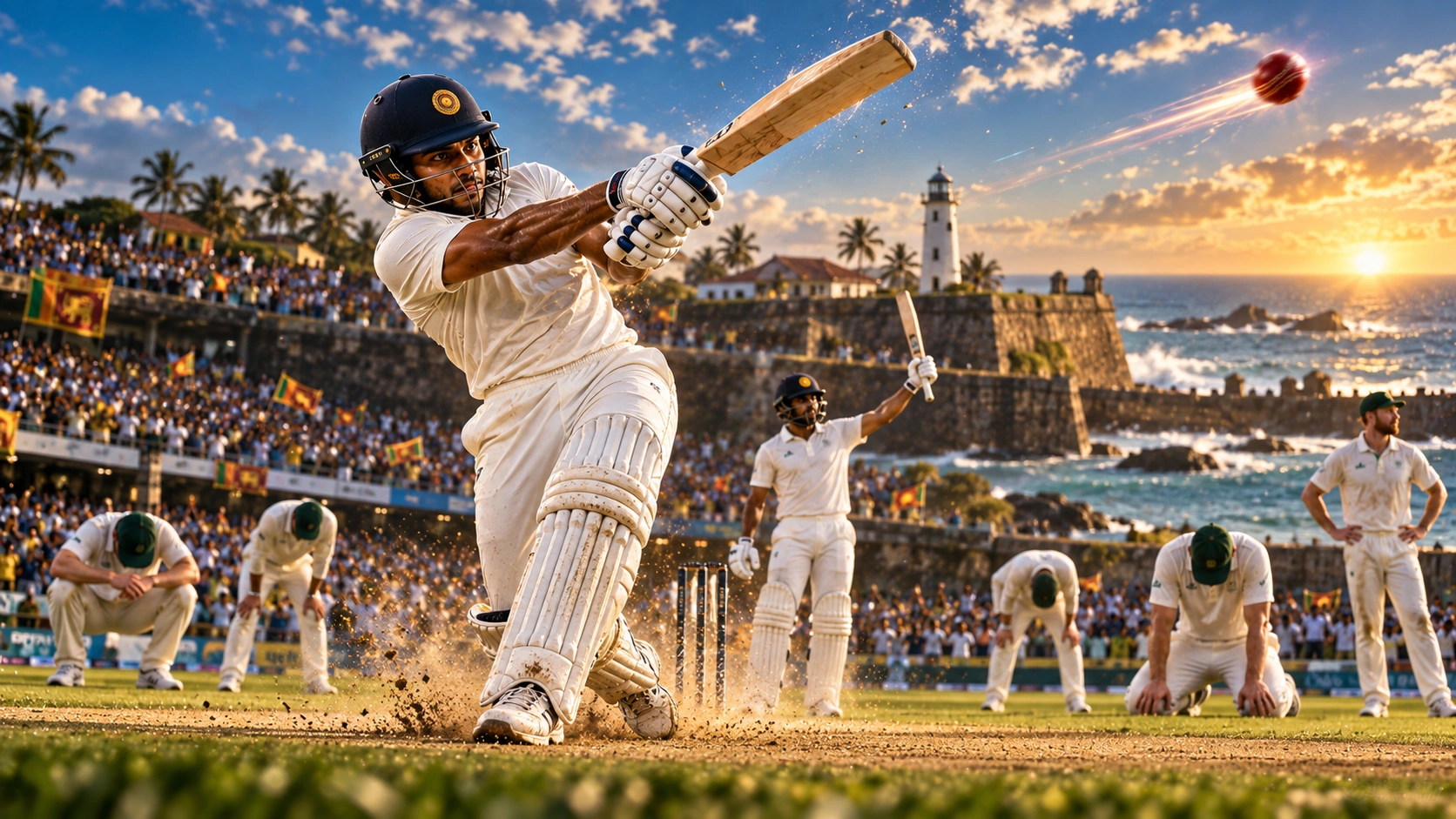 2023දී අයර්ලන්තයට එරෙහි කුසල් මෙන්ඩිස්ගේ 245 නිරූපණය කරන ශ්‍රීලංකා ක්‍රිකට් දර්ශනයක්