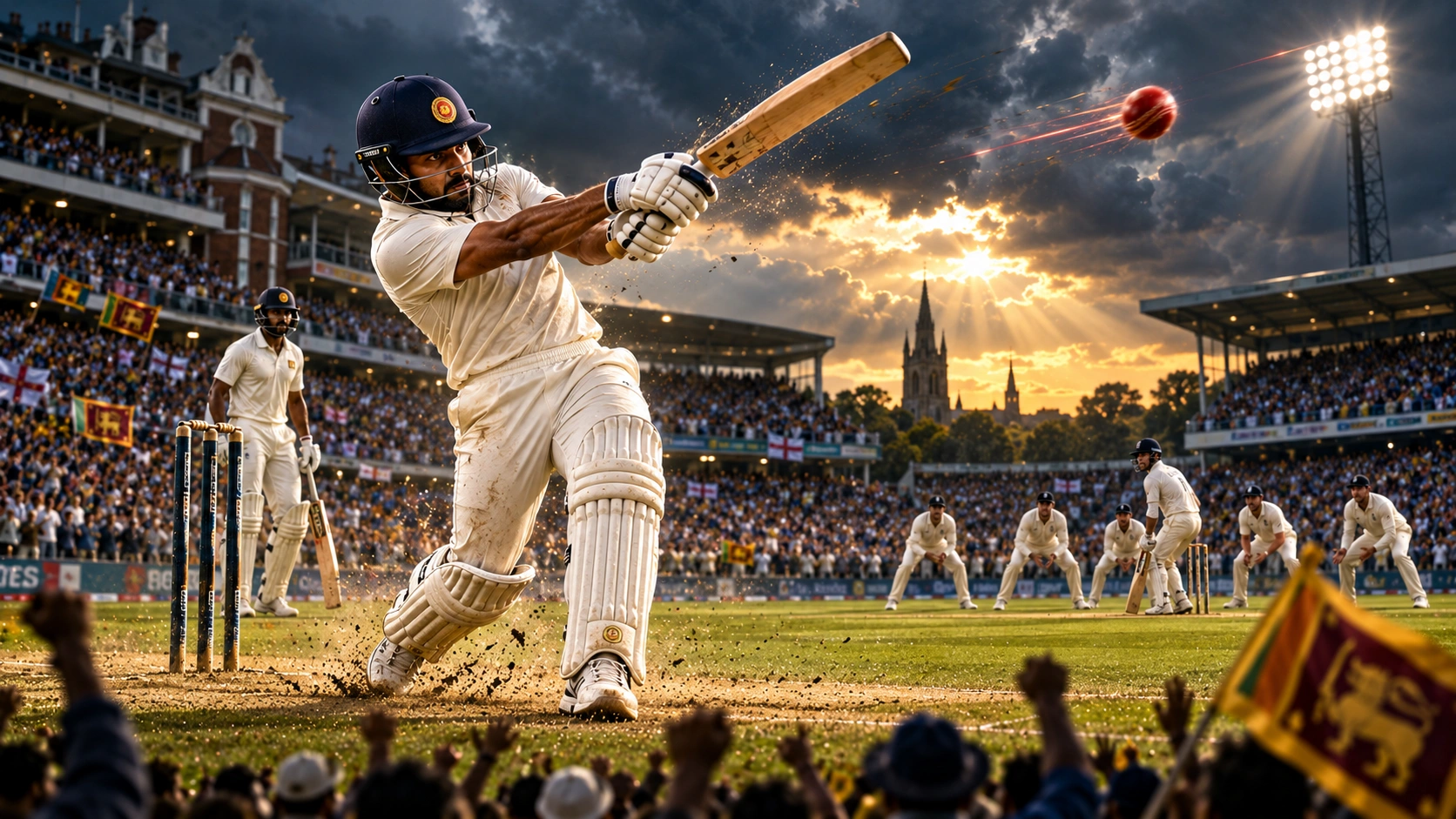 2009 කරච්චියේ තිලාන් සමරවීරගේ 231 නිරූපණය කරන ශ්‍රීලංකා ක්‍රිකට් දර්ශනයක්