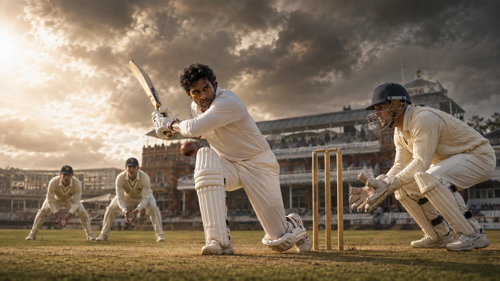 2014 ලෝඩ්ස් හි කුමාර් සංගක්කාරගේ 147 නිරූපණය කරන ශ්‍රී ලංකා ක්‍රිකට් දර්ශනයක්