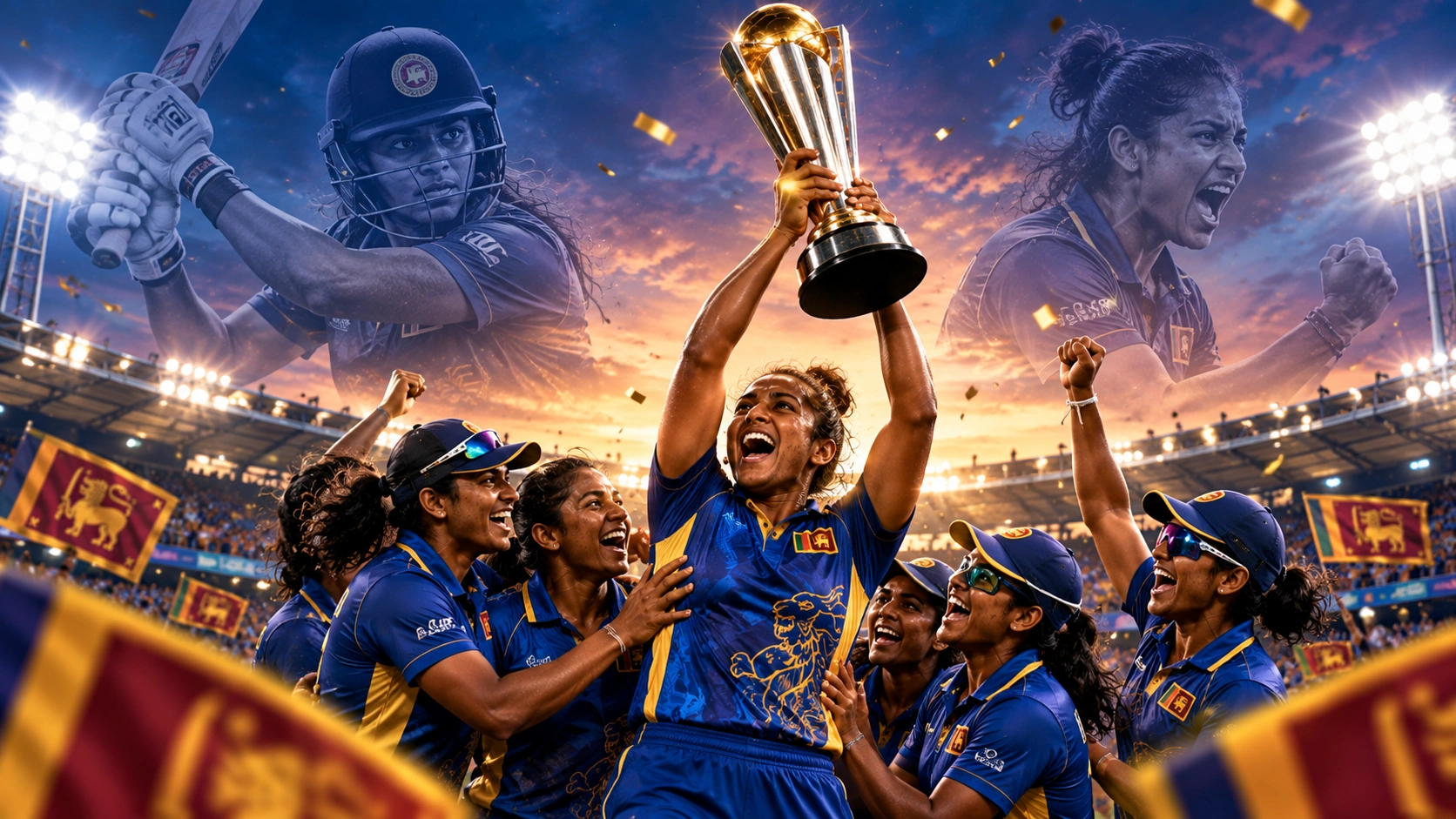 අයර්ලන්තයේදී විශ්මි ගුණරත්නගේ මංගල එක්දින ශතකය නිරූපණය කරන ශ්‍රී ලාංකික ක්‍රිකට් දර්ශනයක්