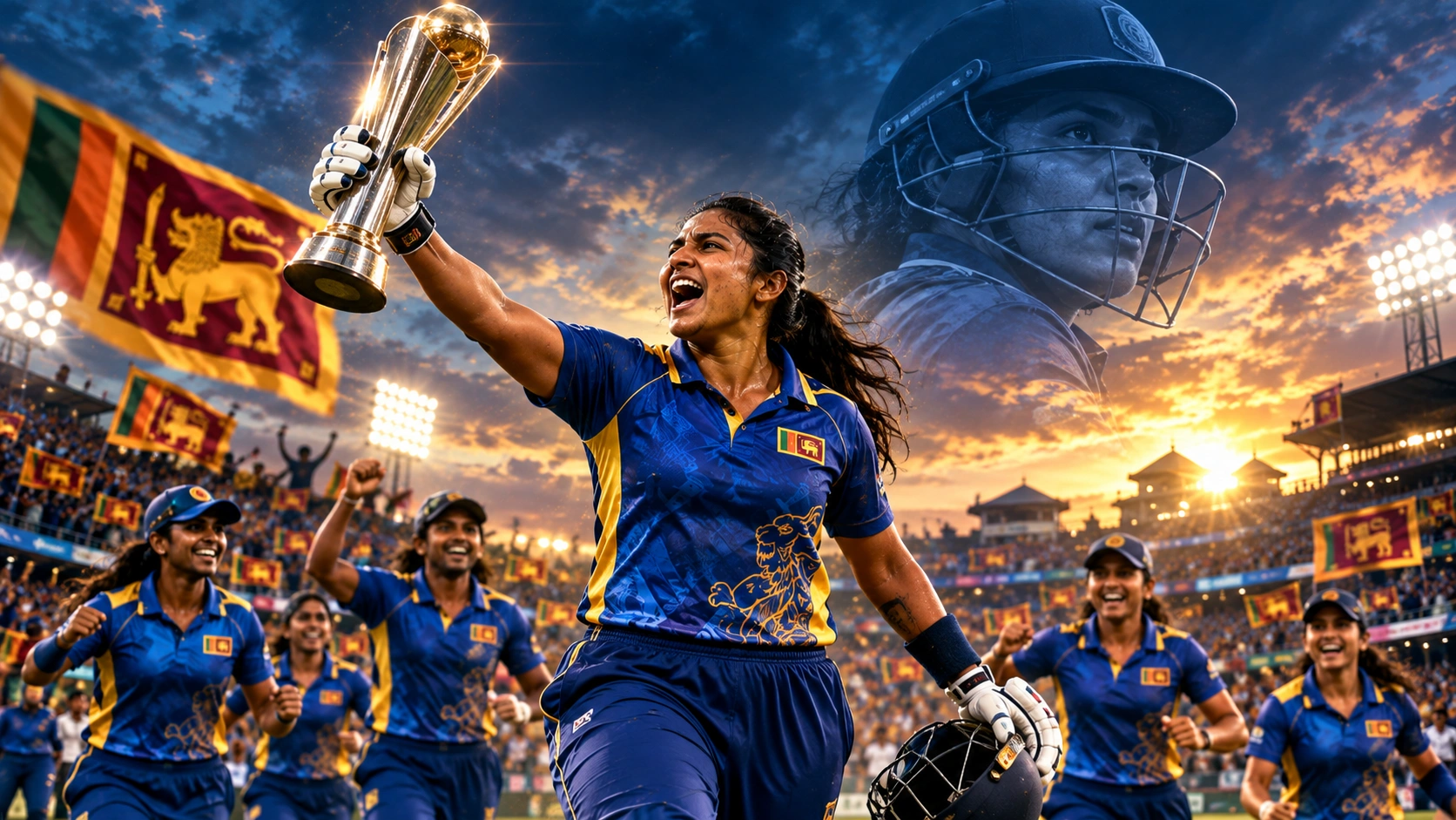 චමරි අතපත්තු එක්දින ශ්‍රේණිගත කිරීම්වල අංක 1ට නැගුණු ගමන නිරූපණය කරන ශ්‍රී ලාංකික ක්‍රිකට් දර්ශනයක්